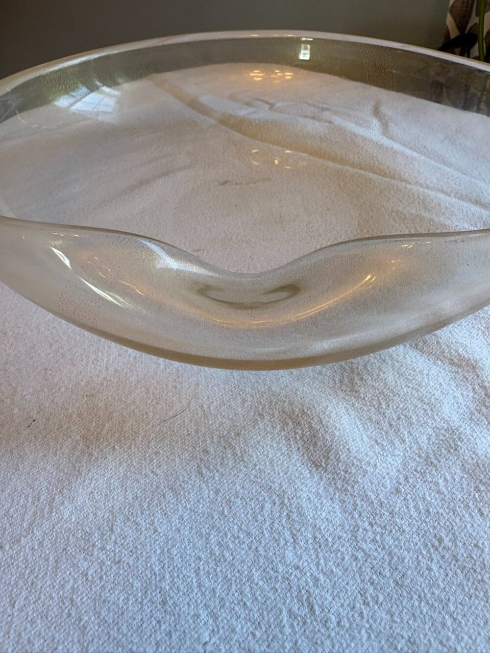 Elsa Peretti Thumbprint bowl with gold flecks created by Seguso Archimedes - Picture 3 of 6